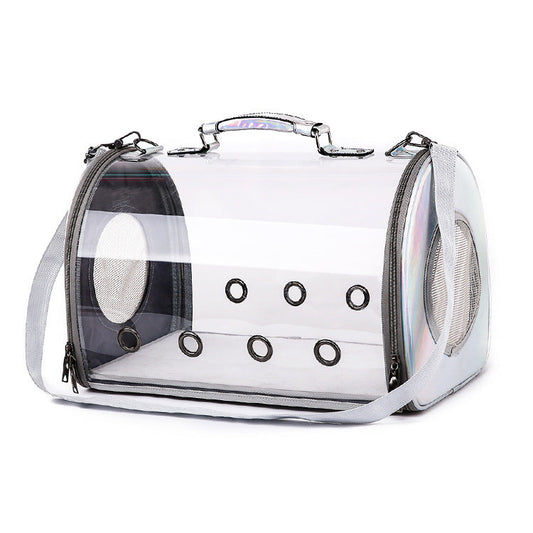 Clear Cat Carrier handbag "Catpack"