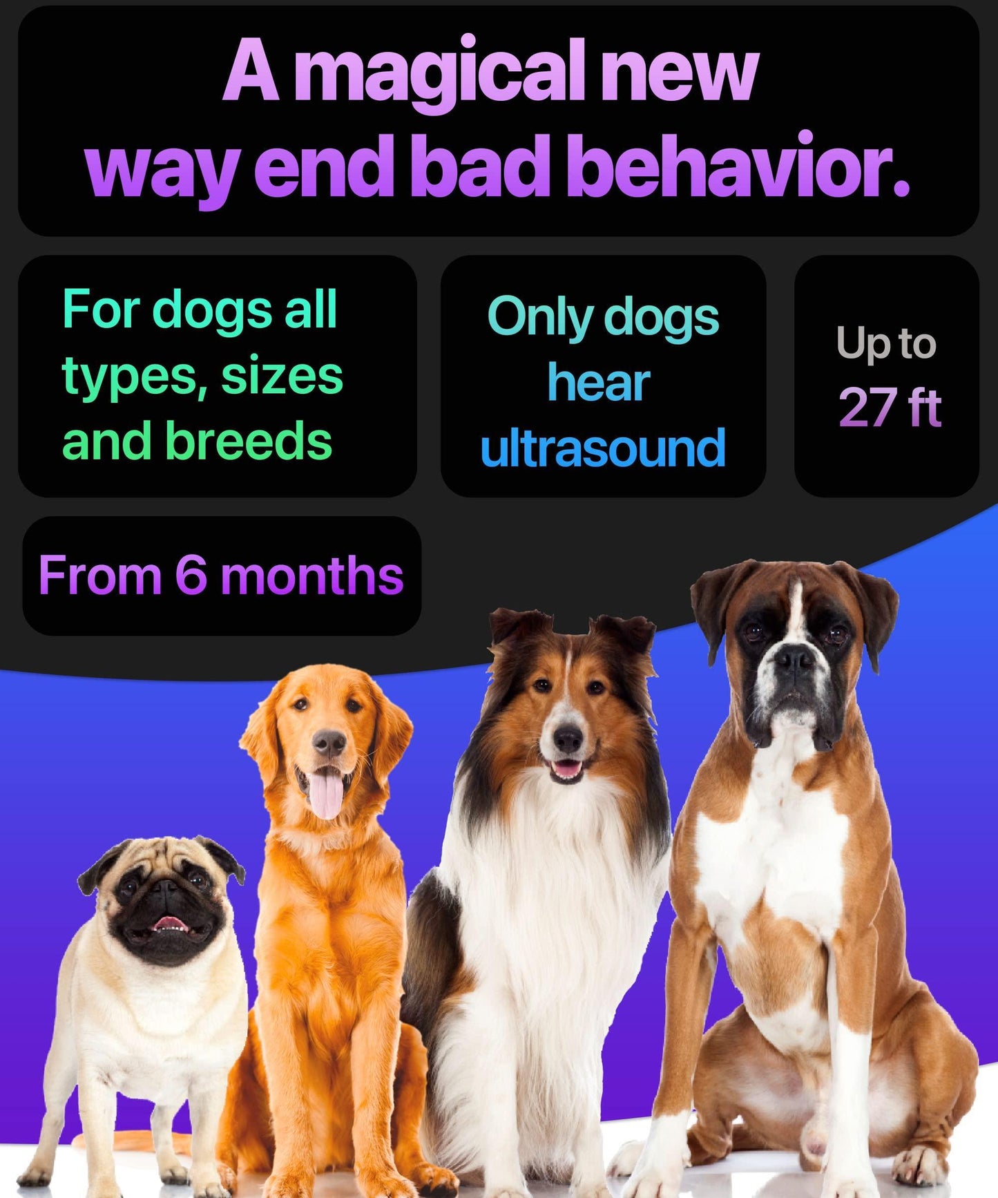 2023release Dog Bark Deterrent Device Stops Bad Behavior | No Need